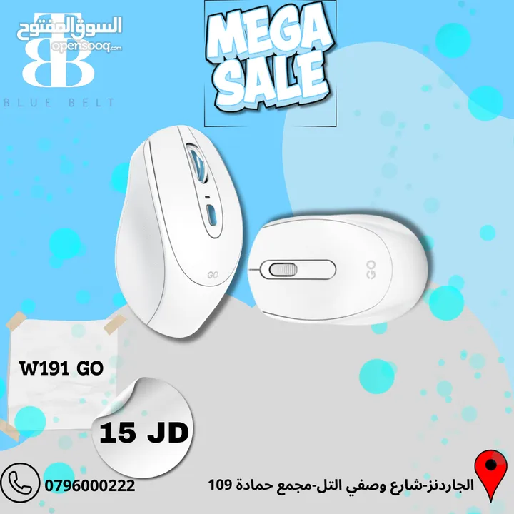 ماوس Fantech W191 GO اللاسلكي ذو النقرات الصامتة