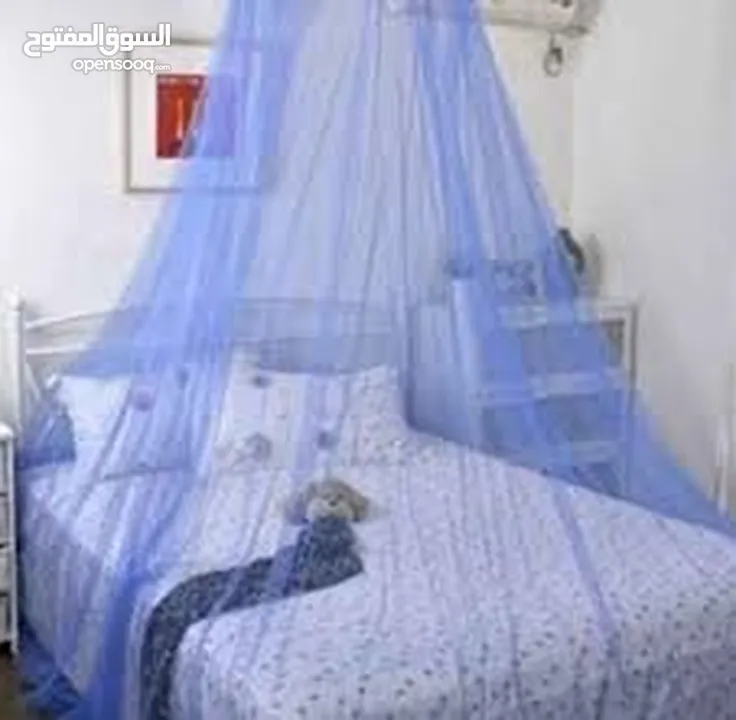 بردايه ناموسيه  ديكور  الحل الامثل و الاضمن لمنع دخول الحشرات نهائيا لاي سرير غرفة نوم مجوز او مفرد