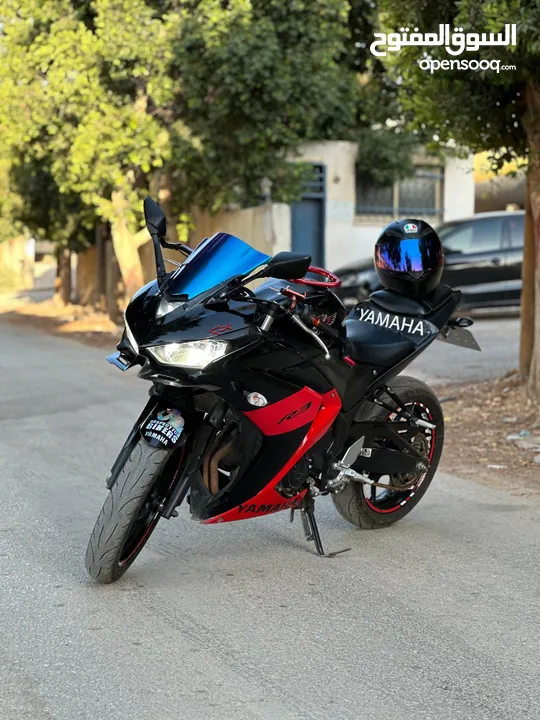 Yamaha R3 2018  موتور ياماها قانوني ضفه يد أولى