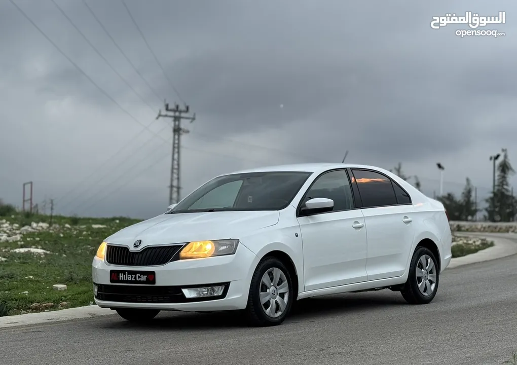 سكودا رابيد موديل 2015 ديزل اصل برايفت يد ثانية محرك 1600 جير عادي