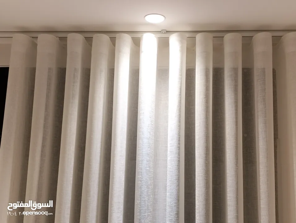 ينتهي العرض الخميس شباك لنن تركي  من 5الى6متر لنن رنجات خياطه جوده عاليه  والتحقق بالمعرض قبل الشراء