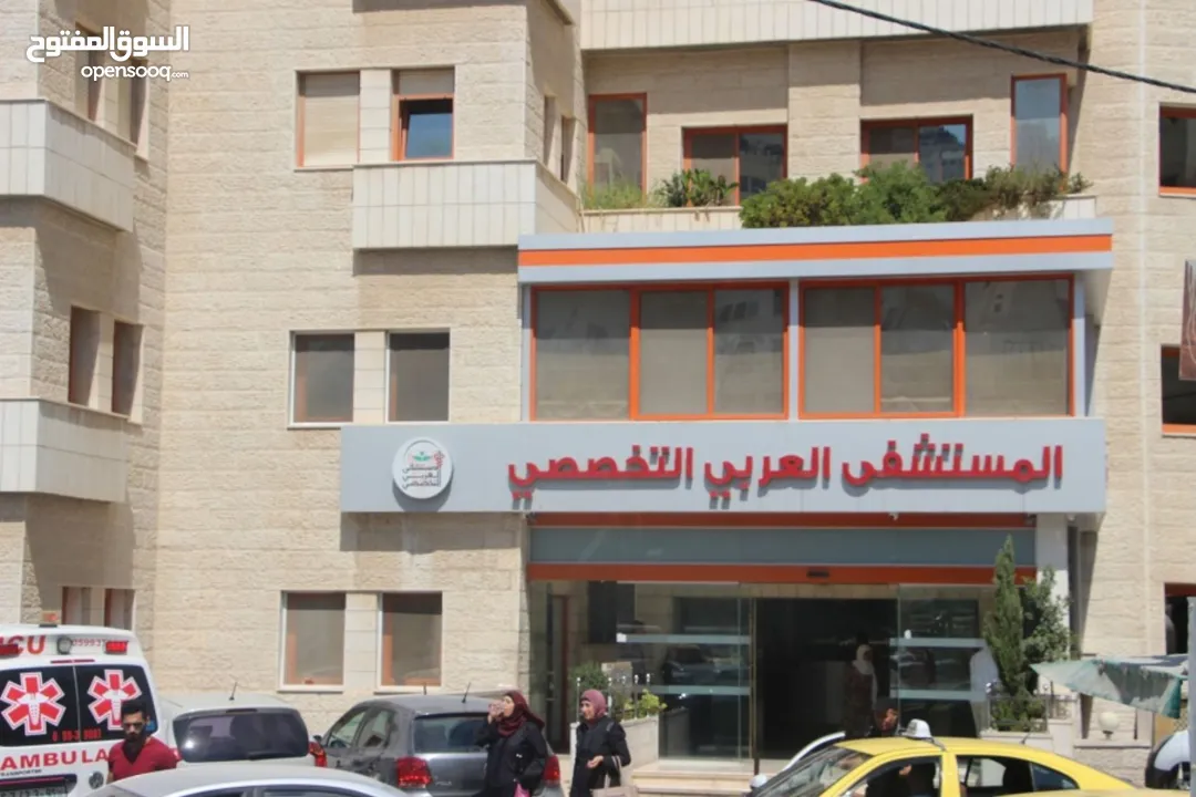 في رفيديا محل للبيع بالخلو مساحة 38 متر مع ساحه امامية 18 متر موقع حيوي قرب المستشفى العربي