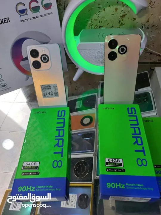 جهاز جديد بالكرتونة Smart 8 رام 4 جيجا 64 مكفول سنة متوفر توصيل