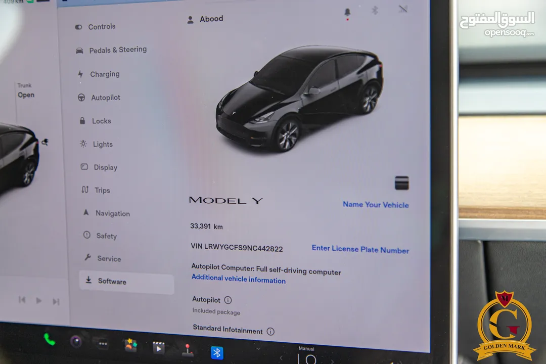Tesla Model Y 2022   السيارة بحالة ممتازة جدا