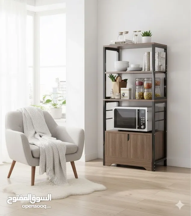 خزانة مطبخ عصرية متعددة الاستخدام