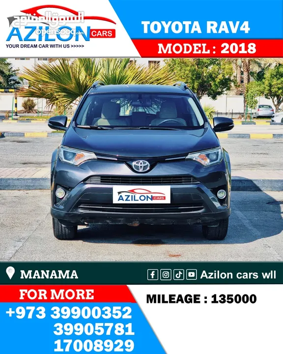 TOYOTA RAV 4 FOR SALE 2018 , 132000KM