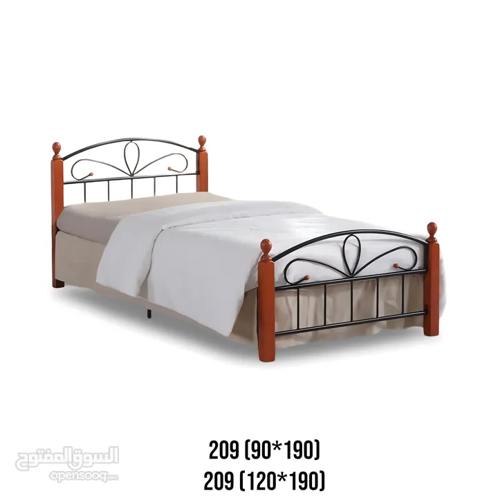 Single Steel Bed With Mattress