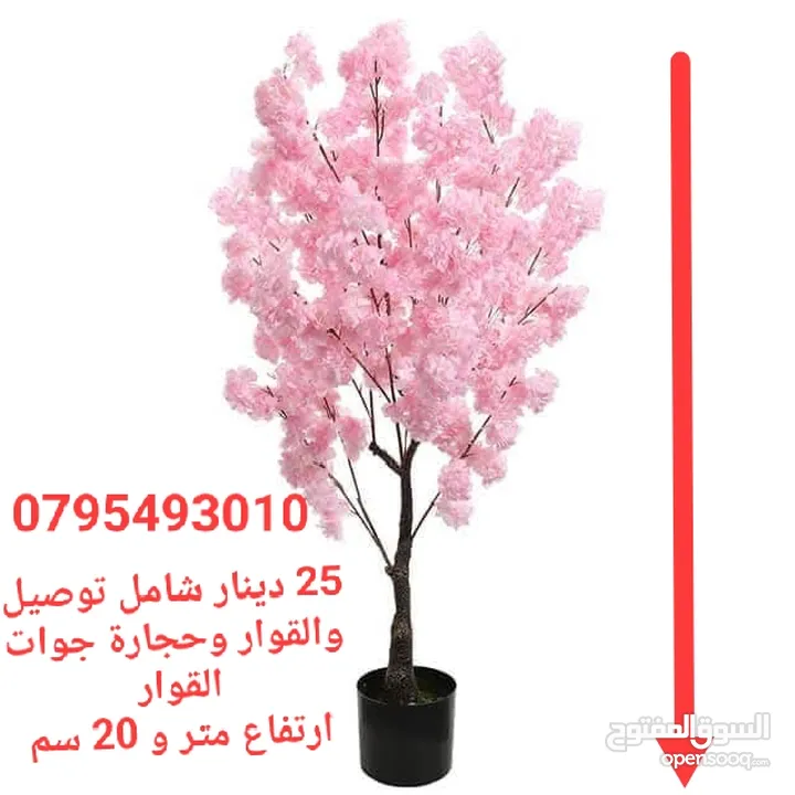 شجر اللوز الصناعي اقرب للطبيعي نيلي ابيض زهر