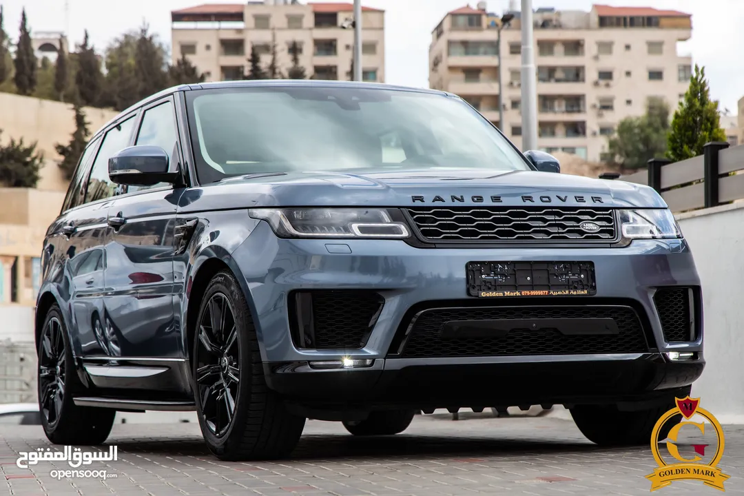 Range Rover Sport 2021 Hse Plug in hybrid  Black edition    السيارة وارد المانيا