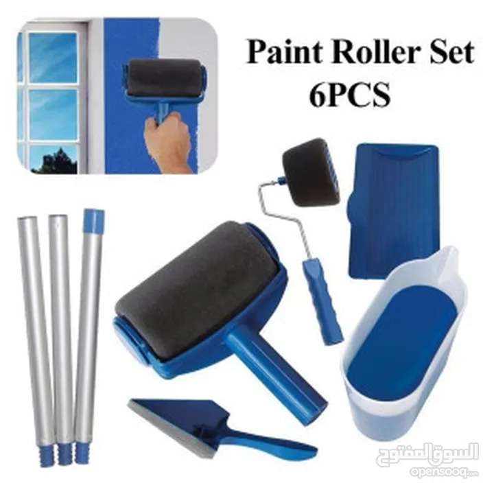 رول دهان PINTER ROLLER قابل للتعبئه رول الدهان 7 قطع مع عصا