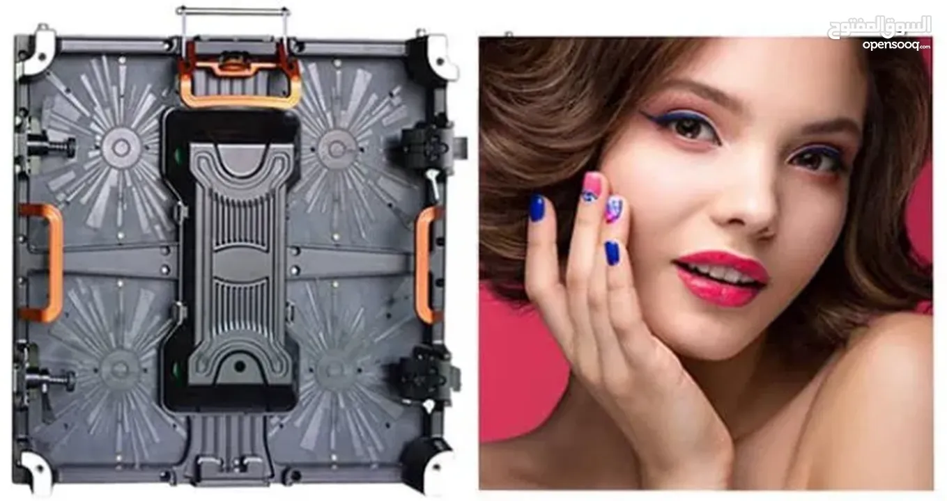 شاشة LED مقاس 32 بوصة داخلية وخارجية عرض وتسويق المنتجات صورة وفيديو ومحتوى نصي كفالة سنة