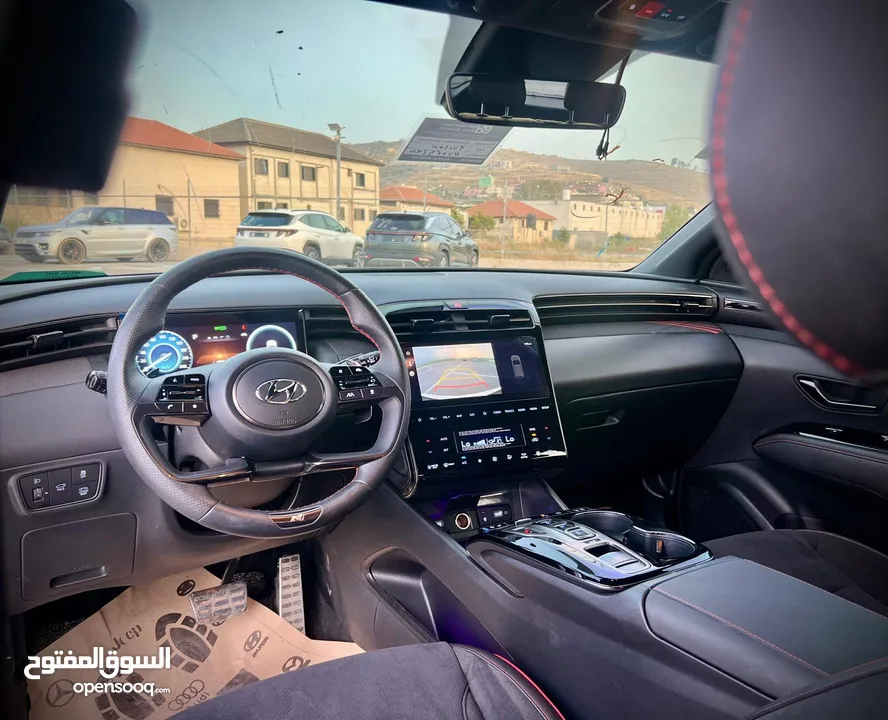 هونداي توسان  N-LINE  فل بدون فتحة  2x4 ///240Hp بنزين + كهرباء  2022/ ( Haybrid) 1600cc