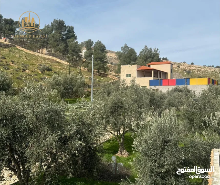 إعلان رقم: (5467) مزرعة مميزة بنظام شاليه للبيع – طريق جرش المفرق (رحاب)