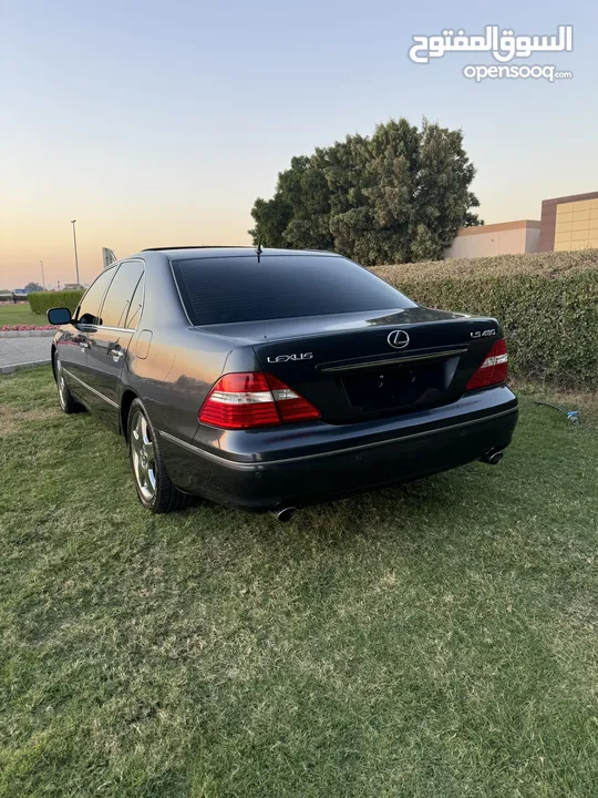 للبيع ليكزس LS430 نص الترا وارد اليابان موديل 2006 بحاله ممتازه اللون رمادي من داخل زعفران