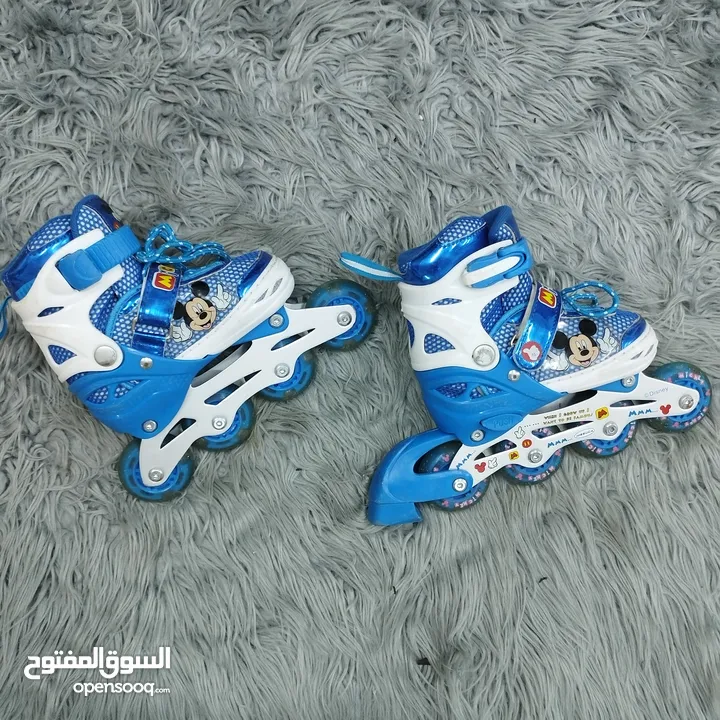 Skate (VIP)   عجال مطاط هيكل بلاستيك مقوى شفرات حديد   السعر والمقاس والماركة أسفل كل صورة