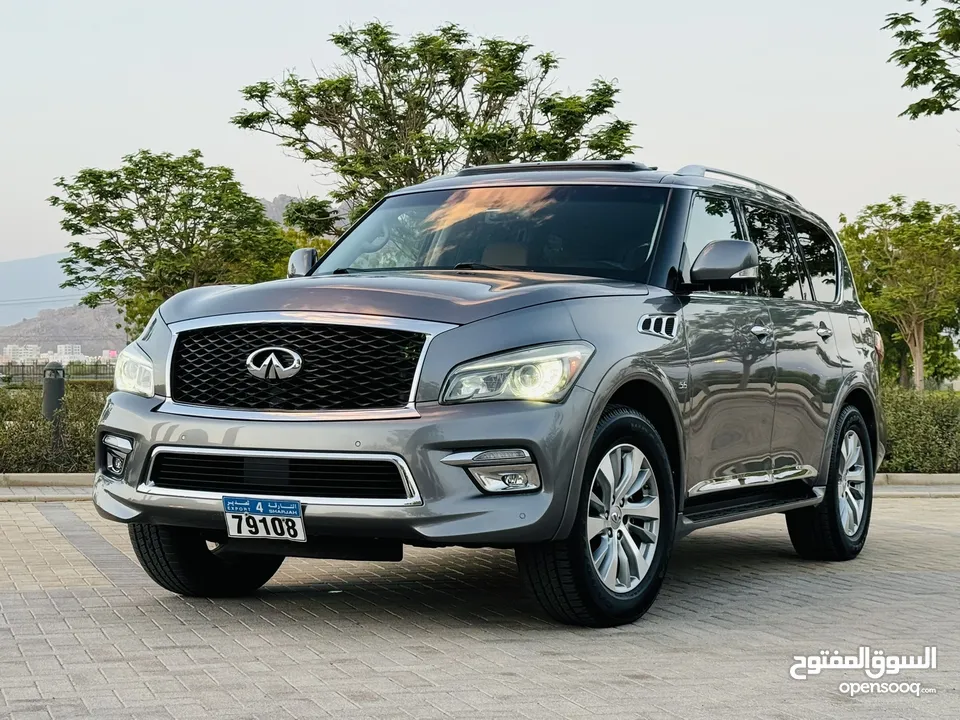 انفنتي QX80 2017 بنظافة مميزة وسعر مناسب