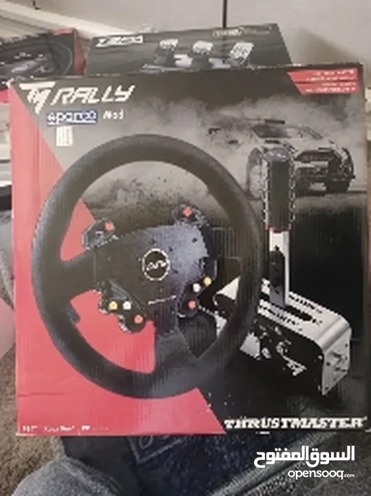 ستيرنج ثرست ماسترThrustmasterمع كرسي العاب من play seatقير تراست ماستر والهاند بريك اليدوي