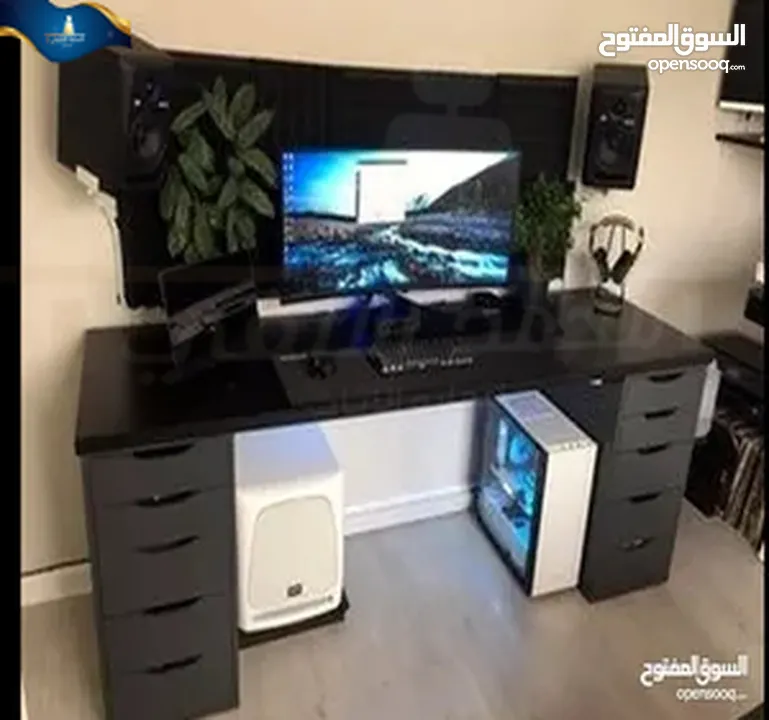 طاولات games مع اناره مخفيه تفصيل مع امكانيه اختيار اللون اللي بناسبك