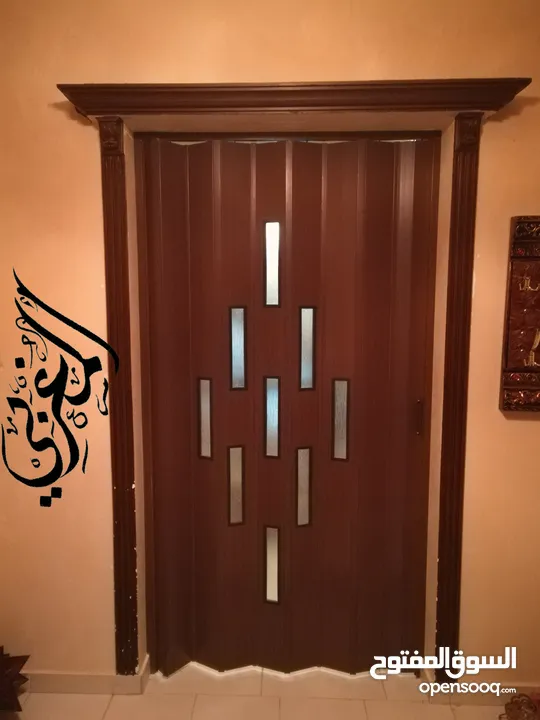 مؤسسة المغربي ابواب اكورديون  إيطالي و ستائر الزيبرا التركي  خدمة التركيب والتوصيل داخل عمان