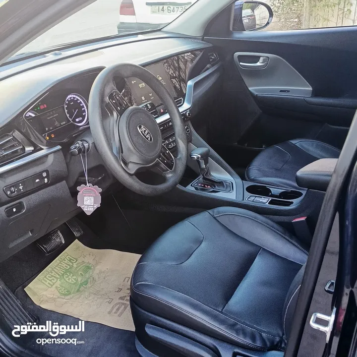 كيا نيرو 2020  تورينج لون كحلي سمارات فحص كامل جمرك حديث وارد كوري