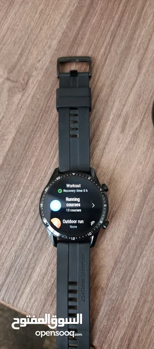 سماعة وساعة هواوي الاصليه لون اسود huawei freebids 4i huawei smart watch gt 2