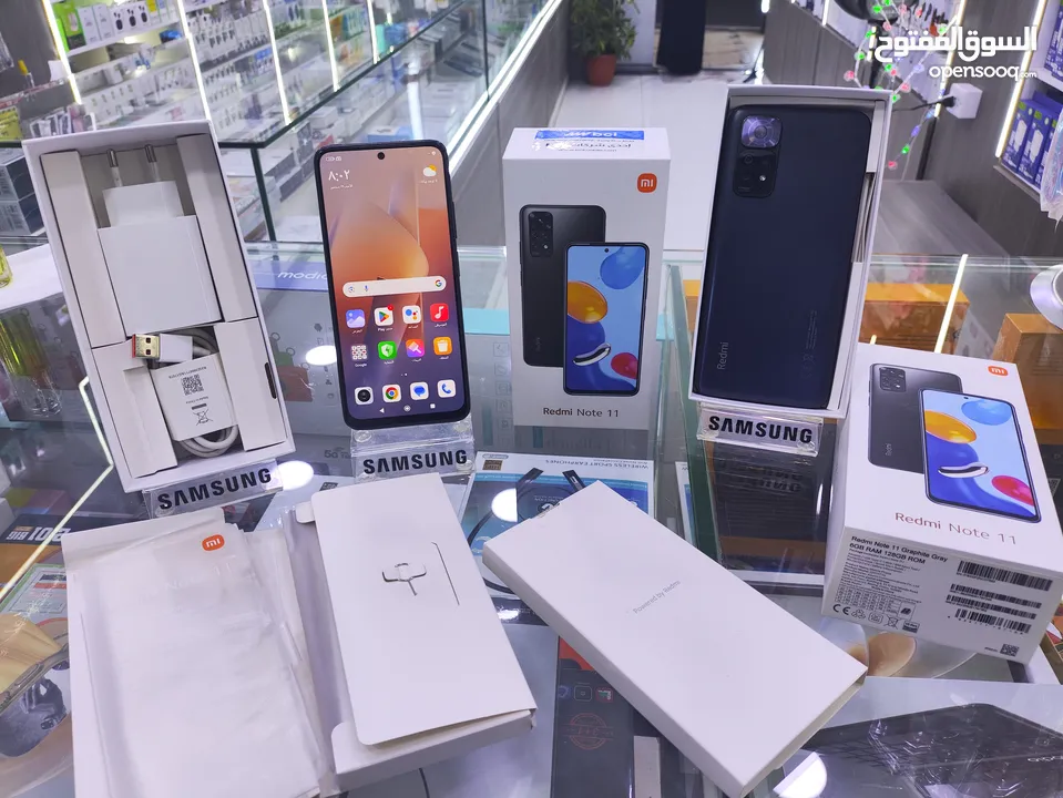 شاومي  NOTE 11  جيجا 128 رام 6 واضافة معه الكرتونه وكامل اغراضو الاصليات متوفر توصيل