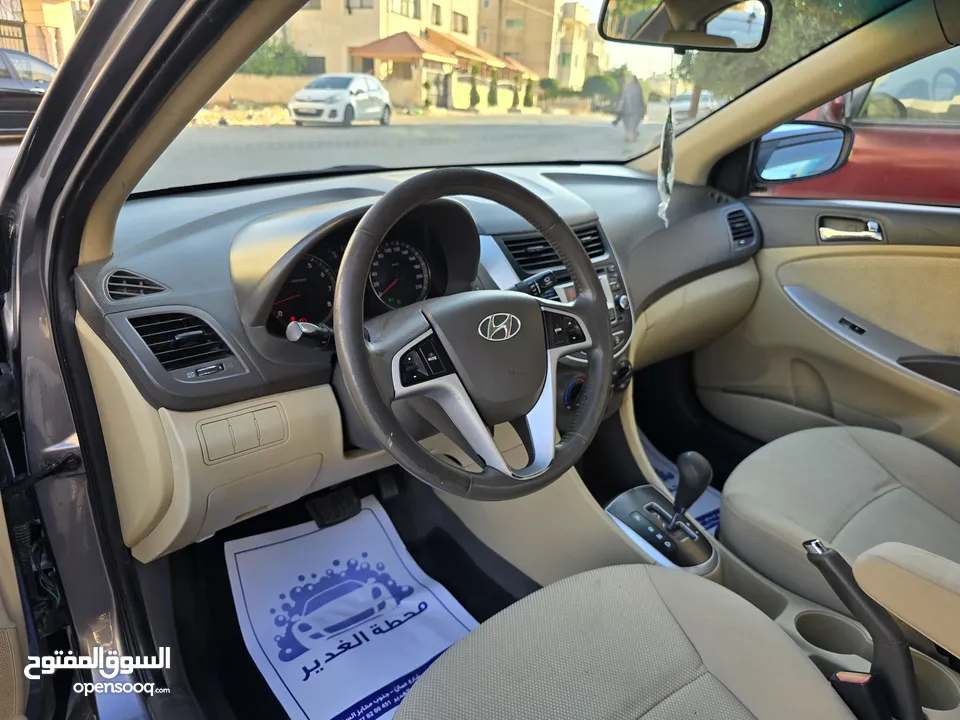 هونداي اكسنت 2014 فحص كامل 7 جيد عداد 112km محرك 1600cc مالك 1