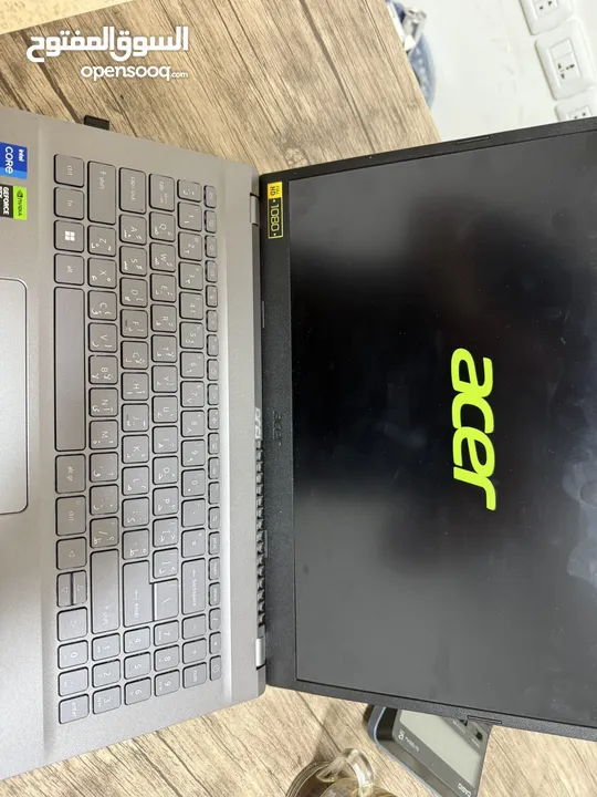 لاب توب ايسر حاله ممتازه Acer gen12 core i7 Ram 8 gb Invidia 2050