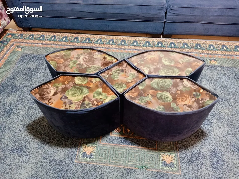 غرفة جلوس مع مقعدين مفرد