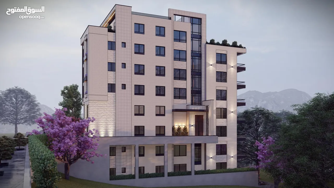 شقة سكنية مشطبة في مشروع قيد الانشاء بالقرب من برج فلسطين