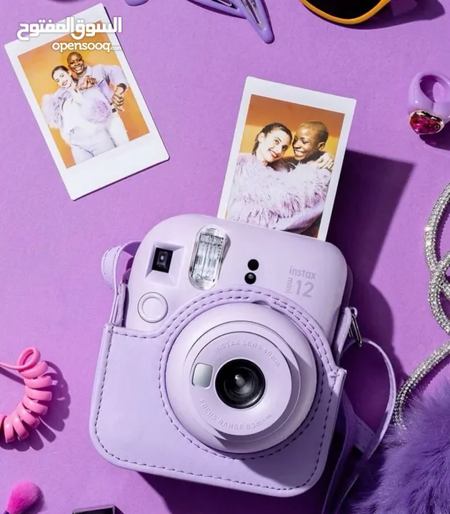 كاميرا Instax لون الأبيض والأزرق