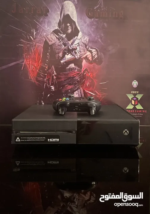 Xbox one 1000 giga بحالة الوكالة