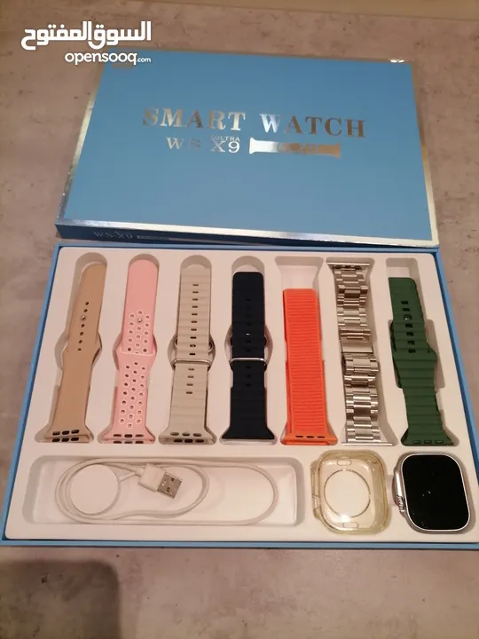 ساعة يد ذكية للبيع ULTRA WS-X9 مستعملة حالة ممتازة بالكرتون وكل الملحقات موجودة