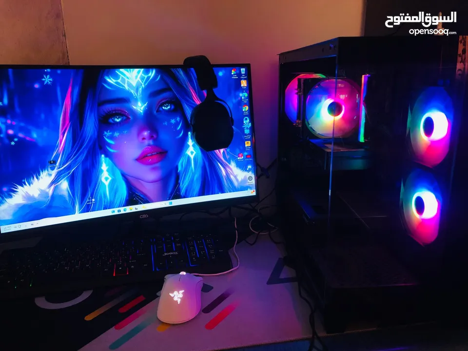 كمبيوتر جيمنج مستعمل 40 يوم 3100 شيكل كامل