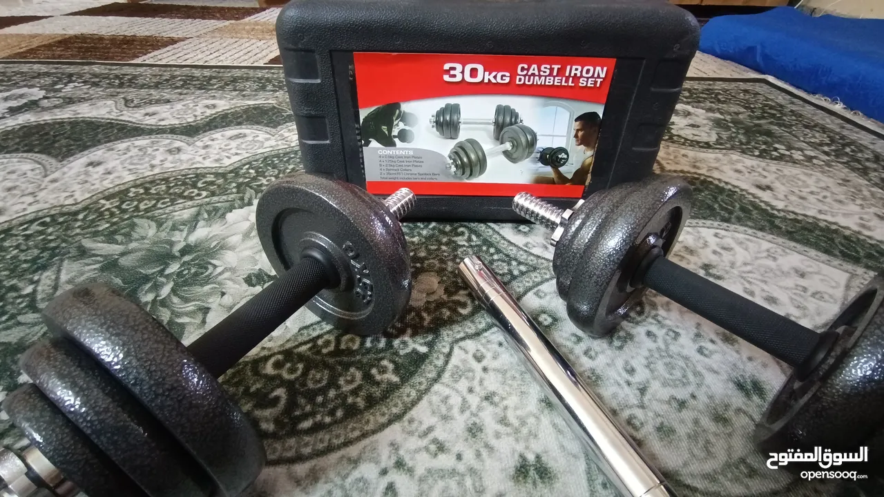 دمبل 30 كيلو شبه جديد