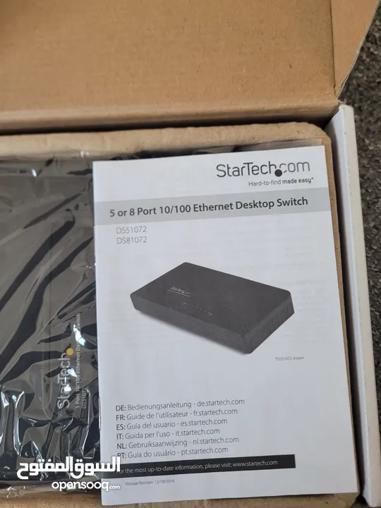 5 Port Fast Ethernet Switch - 10/100 Desktop Wall Mount Network Switch