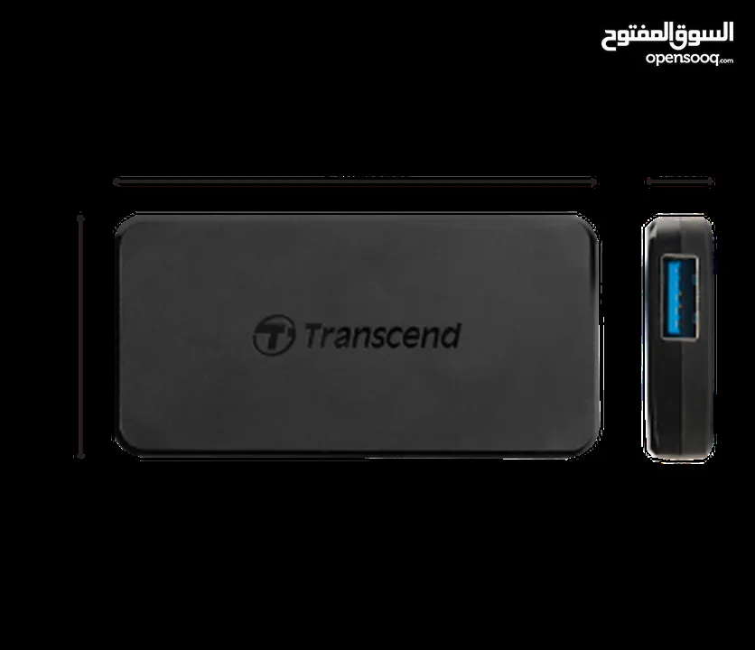 موزع  USB HUB عالي السرعة 3.1 و 4 مداخل Transcend HUB2C Type-C 4 Port USB HUB SuperSpeed 3.0