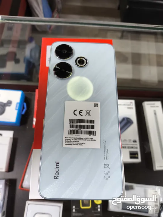 Redmi 13 لون ازرق محيطي مميز يوجد كفالة لمدة سنة