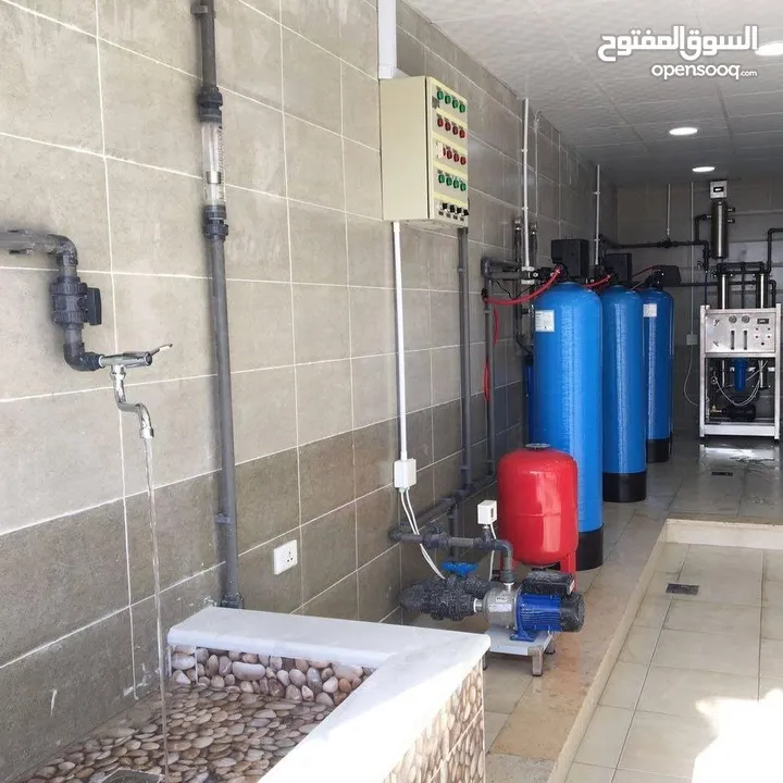 للإستثمار محطة مياه صحية للبيع بكامل اجهزتها والمعدات / هندي ايطالي/ تركيب شركة المهندسون العرب