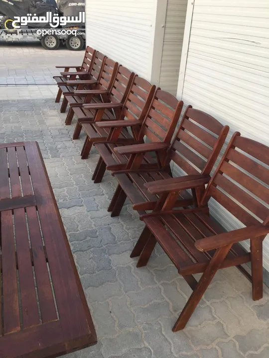 Dining Table With Eight Chairs For Sale