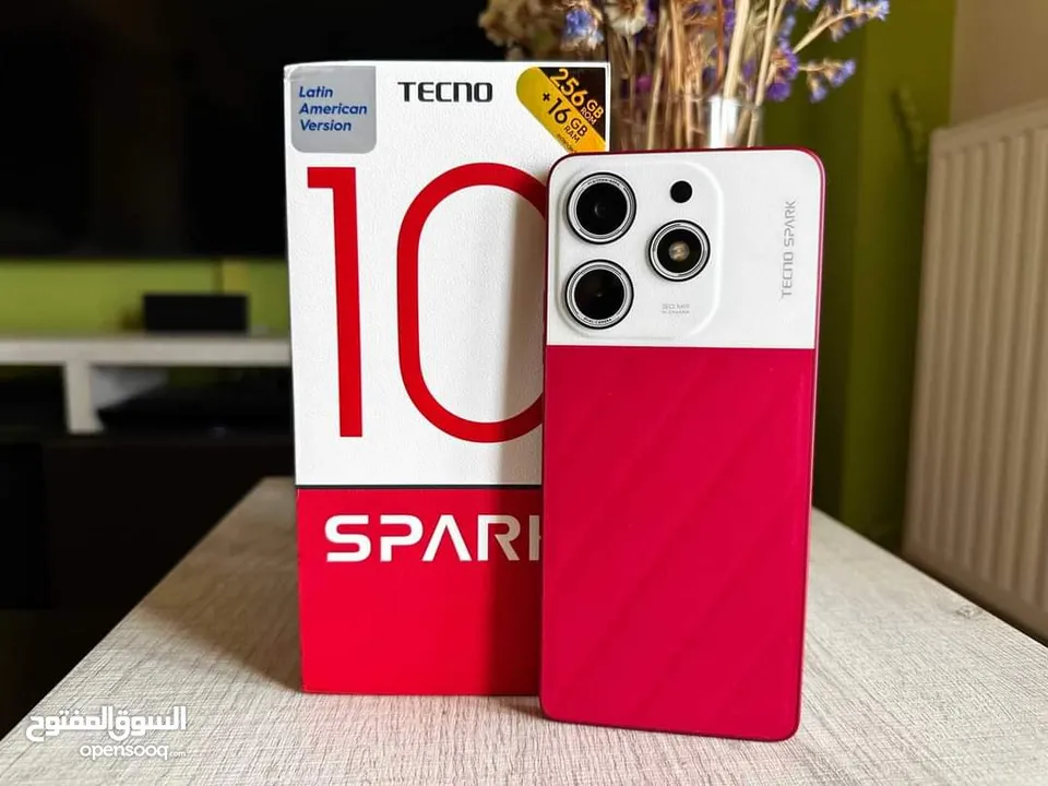 اخو الجديد Spark 10pro رام 16 جيجا 256 أغراضة والكرتونه الأصلية متوفر توصيل