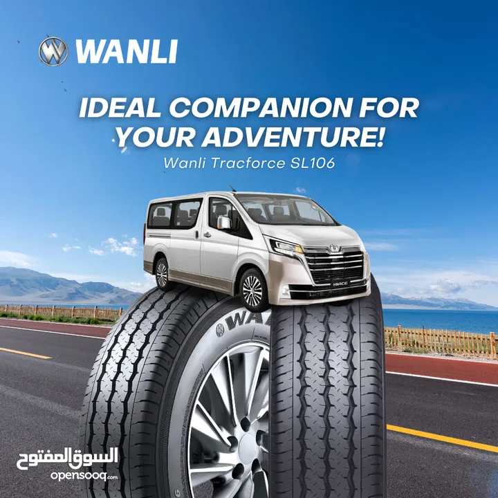 كوشوك اطارات وانلي WANLI TIRE  لسيارات الهايبرد والكهرباء  بيك آب و تريلات شاحنات