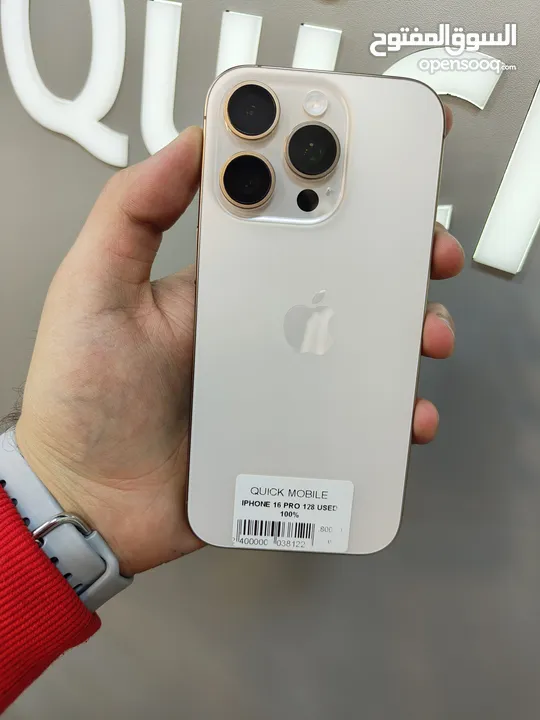 IPHONE 16 PRO ( 128GB ) USED /// ايفون 16 برو ذاكرة 128 مستعمل وكاله