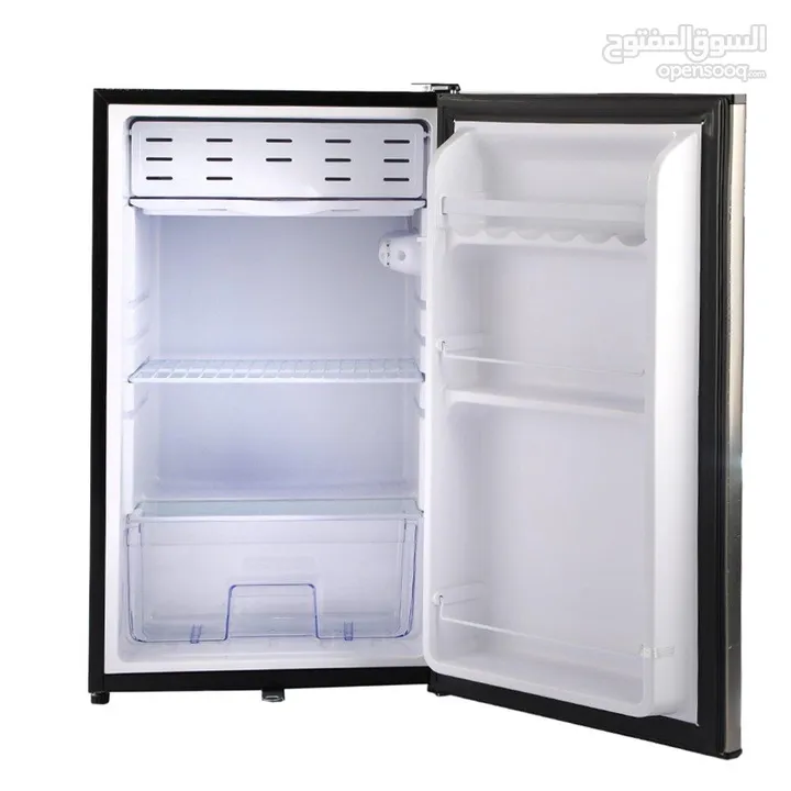 ‏‎ثلاجة صغيرة بباب واحد من ونسا95 لتر، -ستانلس ستيل Wansa Single Door Mini Refrigerator Stain steel