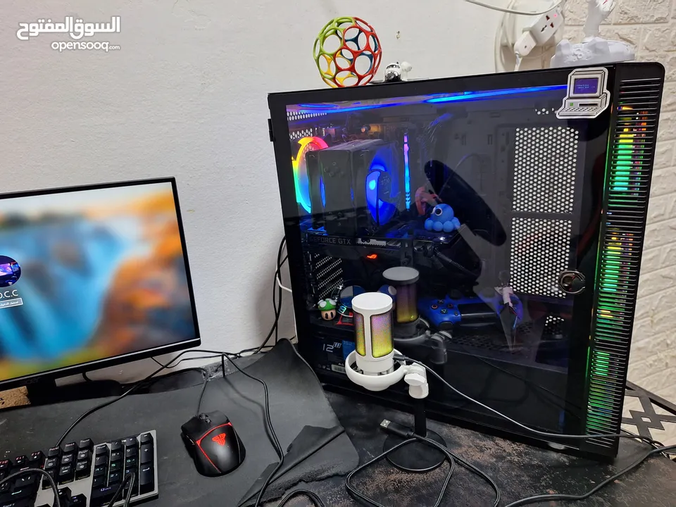 بسم الله ما شاء الله  Computer Gming  نظيف كامل مكمل  معه كلشي