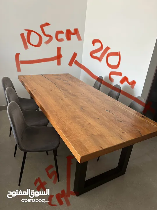 Dining table 6 seater طاوله سفره