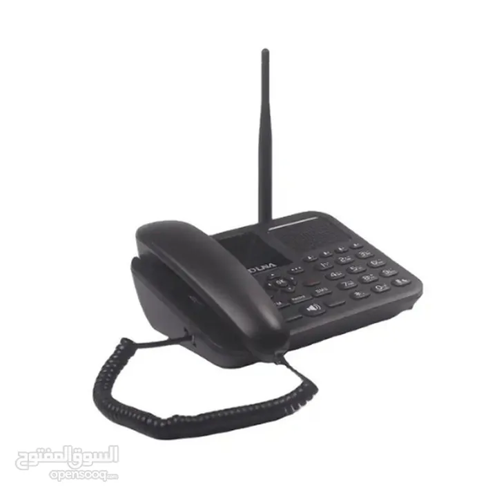DLNA ZT9000 Telephone Quad-band gsm Desktop Phone with Dual sim for Home Office  هاتف DLNA ZT9000