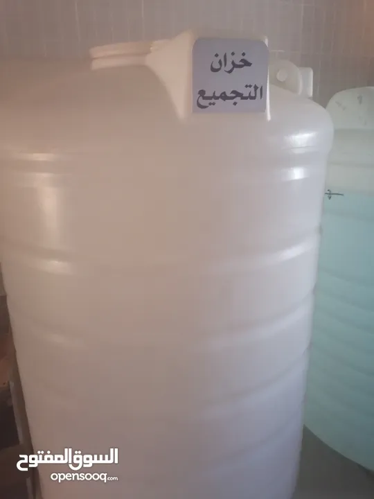 خزان ماء صنف غذائي 2000 لتر شفاف