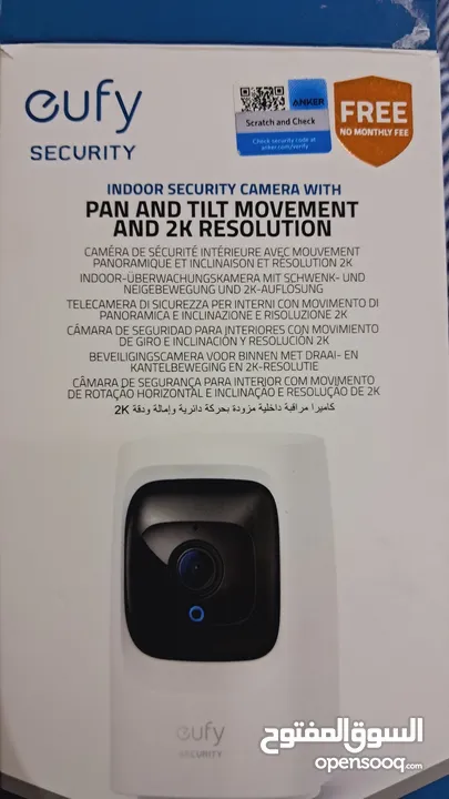 كاميرا مراقبة داخلية مزودة بحركة دائرية eufy security