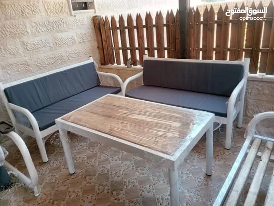 جلسات ومقاعد خارجية جلسات تفصيل حسب الطلب حديد ثقيل خشب سويد يوجد العديد من الموديلات